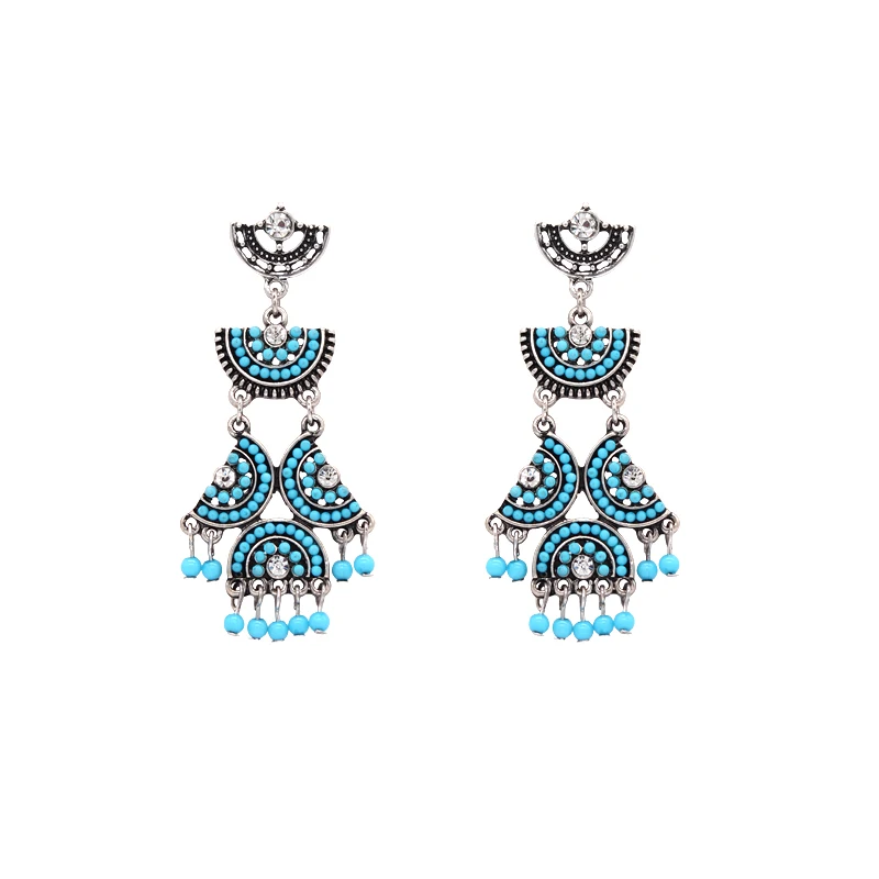 99CARATS SUMNI Europe and the United States national style earrings Retro Blue Tassel Earrings For Women Free Shipping
99CARATS SUMNI Europe and the United States national style earrings Retro Blue Tassel Earrings For Women Free Shipping