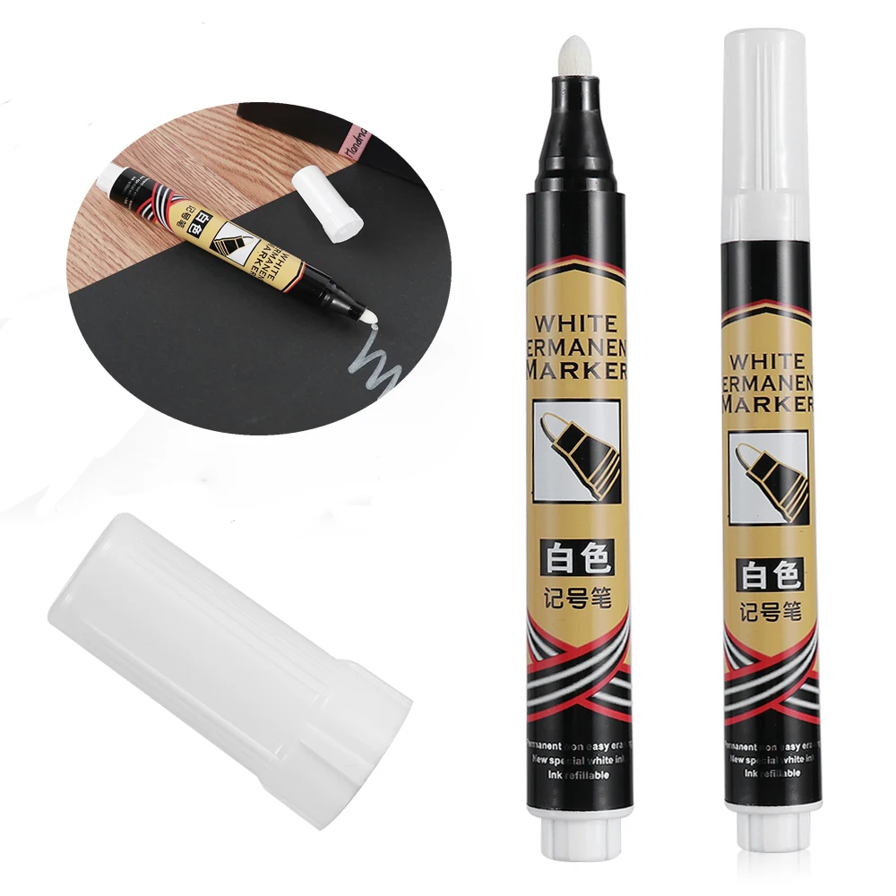 1/3PCS Permanent Marker Pen Singular White Oil-Ink Waterproof Marker Pen for Metal Glass Plastic and Acrylic Blackboard Crafts
1/3PCS Permanent Marker Pen Singular White Oil-Ink Waterproof Marker Pen for Metal Glass Plastic and Acrylic Blackboard Crafts