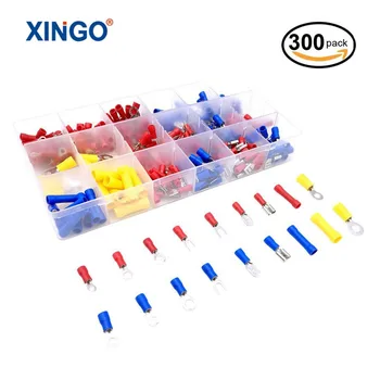 300Pcs Assorted Insulated Spade Crimp Terminal Electrical Wire Connector Set Red Blue Yellow
300Pcs Assorted Insulated Spade Crimp Terminal Electrical Wire Connector Set Red Blue Yellow