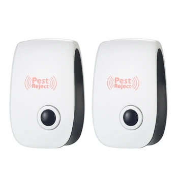 2pcs/set Electronic Ultrasonic Pest Repeller Non-toxic Mosquito Mice Cockroaches Ants Spiders Roaches Pest Repeller AC90V-250V
2pcs/set Electronic Ultrasonic Pest Repeller Non-toxic Mosquito Mice Cockroaches Ants Spiders Roaches Pest Repeller AC90V-250V
