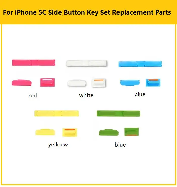 Mute & Power & Volume button and Sim Card Tray for iPhone 5C side keys and sim card slot Holder Red white blue yellow blue color
Mute & Power & Volume button and Sim Card Tray for iPhone 5C side keys and sim card slot Holder Red white blue yellow blue color