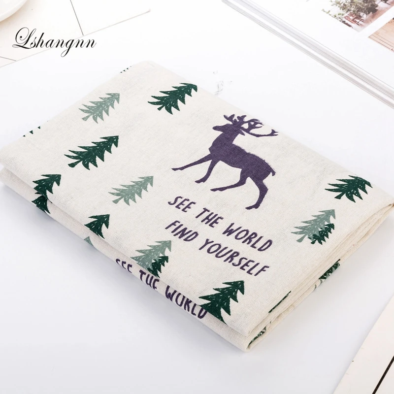 2017 New Christmas Style Cotton Linen Cloth Elk Forest Fabric For Sewing Textile DIY Sofa Cloth Pillow Cloth /Curtain Fabric Bag
2017 New Christmas Style Cotton Linen Cloth Elk Forest Fabric For Sewing Textile DIY Sofa Cloth Pillow Cloth /Curtain Fabric Bag