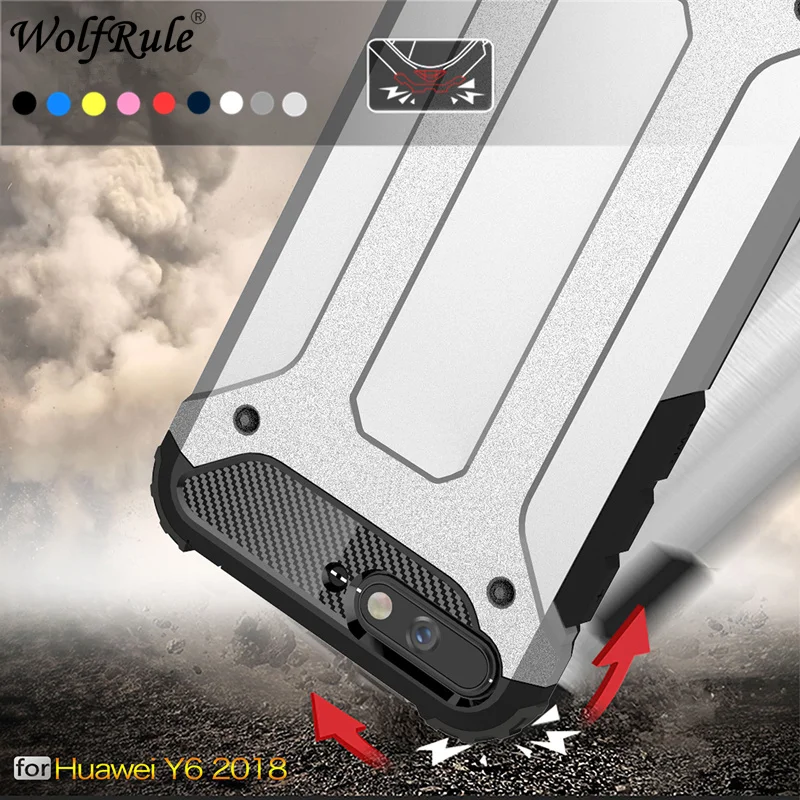 Wolfrule For Phone Case Huawei Y6 2018 Case Huawei Y6 2018 Full Wrapped Heavy Hybrid PC+TPU Cover For Huawei Y6 2018 Cover 5.7"
Wolfrule For Phone Case Huawei Y6 2018 Case Huawei Y6 2018 Full Wrapped Heavy Hybrid PC+TPU Cover For Huawei Y6 2018 Cover 5.7"