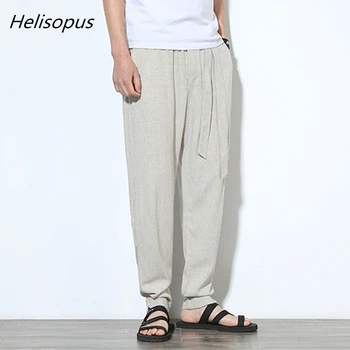Helisopus Men Simple Linen Cotton Casual Pants Summer Autumn Men's Loose Harem Pants Chinese Style Pants Plus Size 5XL
Helisopus Men Simple Linen Cotton Casual Pants Summer Autumn Men's Loose Harem Pants Chinese Style Pants Plus Size 5XL