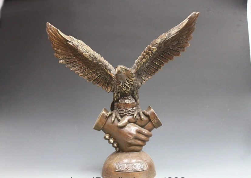 free 20" Chinese Bronze copper Feng shui lucky Wealth Peace Soaring eagle statue fast
free 20" Chinese Bronze copper Feng shui lucky Wealth Peace Soaring eagle statue fast