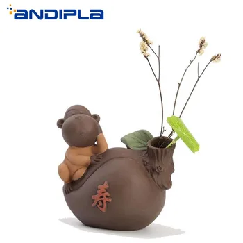Yixing Purple Clay Tea Pet Cute Pig Flower Pot Hydroponic Bonsai Desktop Vase Tea Set Accessories Home Decoration Creative Craft
Yixing Purple Clay Tea Pet Cute Pig Flower Pot Hydroponic Bonsai Desktop Vase Tea Set Accessories Home Decoration Creative Craft