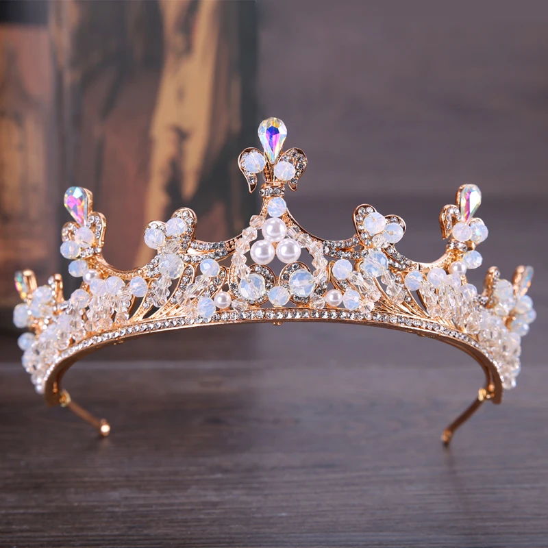 Baroque Vintage Gold Crystal Rhinestone Bridal Tiara Headbands Pearl Crown Diadem For Princess Bride Head Piece Hair Accessories
Baroque Vintage Gold Crystal Rhinestone Bridal Tiara Headbands Pearl Crown Diadem For Princess Bride Head Piece Hair Accessories