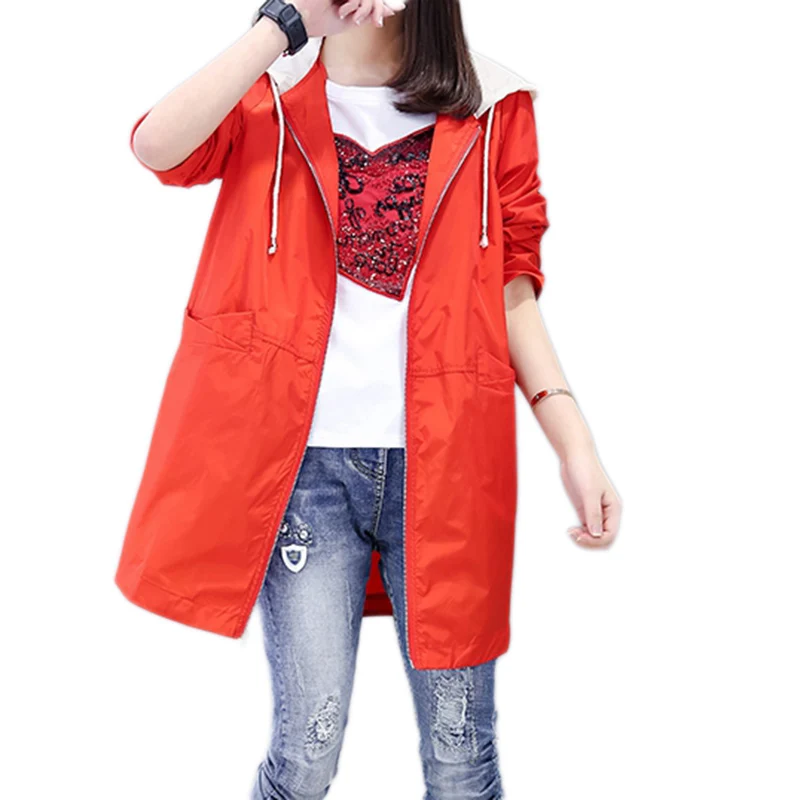 2019 Fashion New Women's Windbreaker Autumn Coat Women Loose Hooded Trench Female Large Size Solid Color Couples Coats
2019 Fashion New Women's Windbreaker Autumn Coat Women Loose Hooded Trench Female Large Size Solid Color Couples Coats