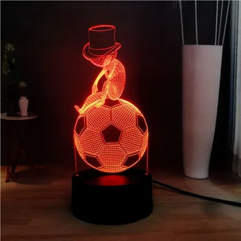 Novelty Globe Football Soccer LED Illusion 3d Home Decor 7 Color Change USB Base Table Mood Nigh Lamp Holiday Kid Boy Gift Toy
Novelty Globe Football Soccer LED Illusion 3d Home Decor 7 Color Change USB Base Table Mood Nigh Lamp Holiday Kid Boy Gift Toy