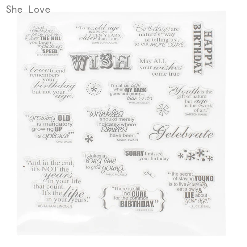 She Love Blessing Letters Transparent Clear Stamp for DIY Scrapbooking Card Decorative Embossing Background Sheet
She Love Blessing Letters Transparent Clear Stamp for DIY Scrapbooking Card Decorative Embossing Background Sheet