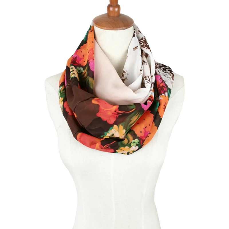 Couverture Casual Fashion Formal Floral Scarf Women Chiffon silk scarf Ring tube scarves foulard femme bufanda
Couverture Casual Fashion Formal Floral Scarf Women Chiffon silk scarf Ring tube scarves foulard femme bufanda