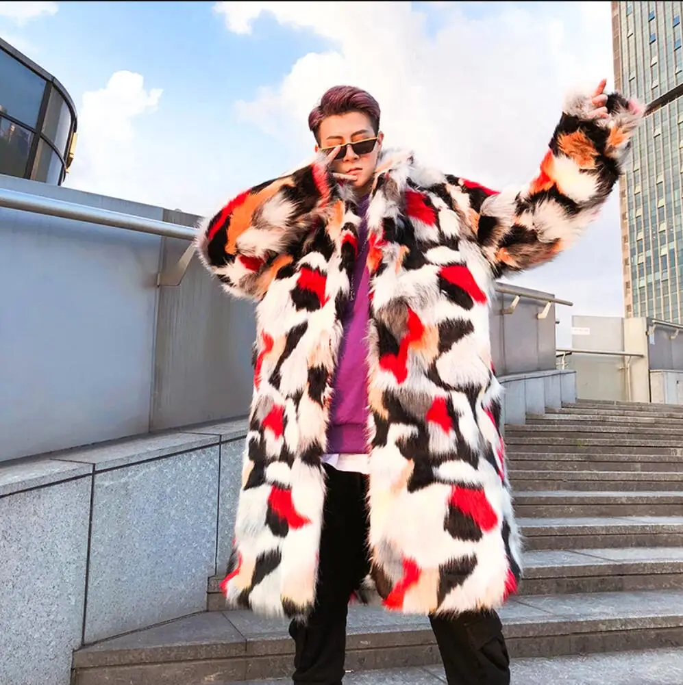 Autumn and winter new five-color jacquard long coat Chinese style personality fashion men's tide warm long fur coat ! S-3XL
Autumn and winter new five-color jacquard long coat Chinese style personality fashion men's tide warm long fur coat ! S-3XL