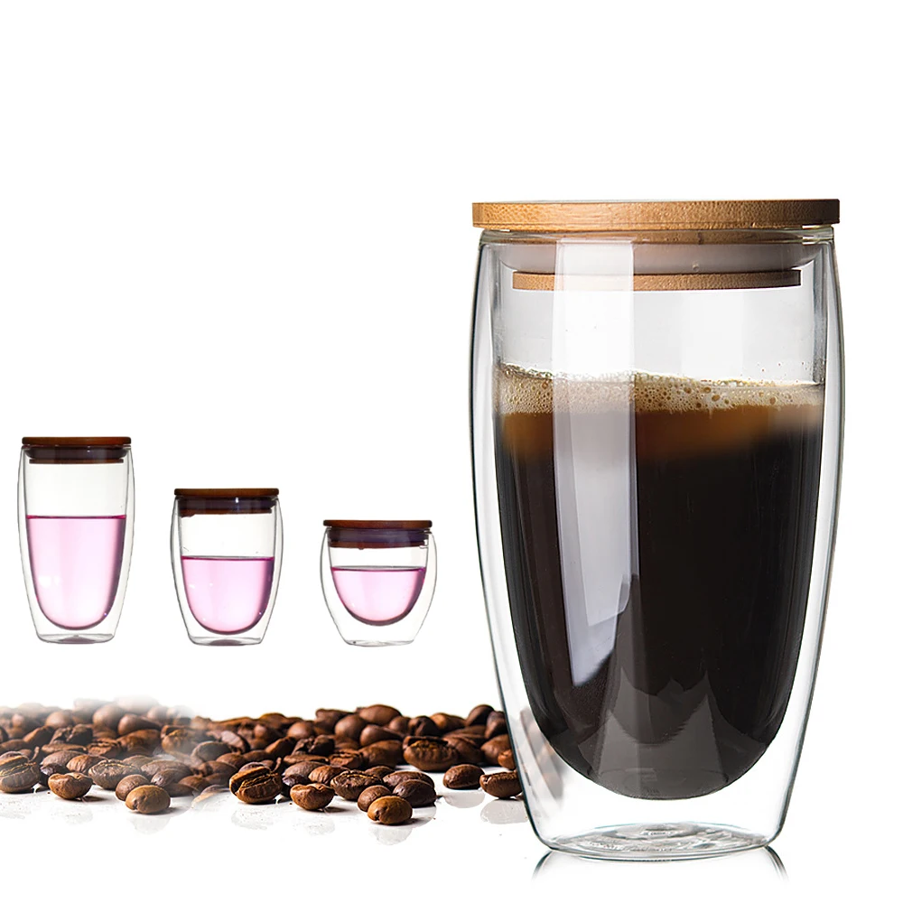 250ml/350ml/450ml Heat-resistant Double Layer Wall Glass Cup Handmade Healthy Drinkware Mug Transparent Coffee Tea Mugs With Lid
250ml/350ml/450ml Heat-resistant Double Layer Wall Glass Cup Handmade Healthy Drinkware Mug Transparent Coffee Tea Mugs With Lid