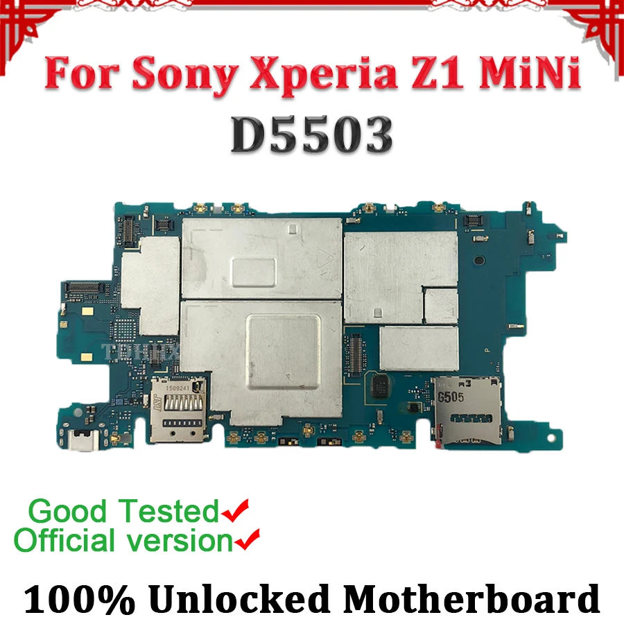 TDHHX Unlocked Disassemble Motherboard Mainboard Logic Board For Sony Xperia Z1 Compact Mini M51W D5503 Motherboard
TDHHX Unlocked Disassemble Motherboard Mainboard Logic Board For Sony Xperia Z1 Compact Mini M51W D5503 Motherboard