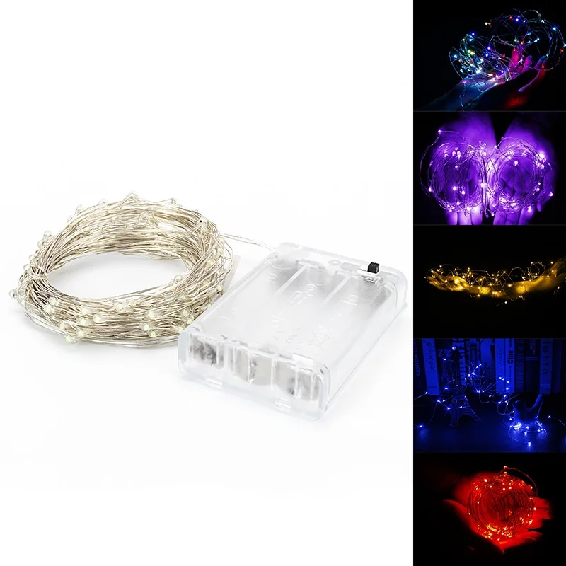 LED AAA Battery Light Strip 10M 100 Leds DC4.5V LED Copper Wire Lamp String Multiple Color For House Bedroom Holiday Party Decor
LED AAA Battery Light Strip 10M 100 Leds DC4.5V LED Copper Wire Lamp String Multiple Color For House Bedroom Holiday Party Decor