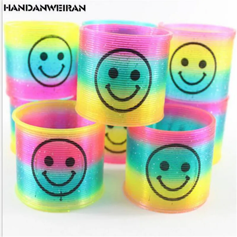 2018 1PC Kids Magic Plastic Rainbow Spring Colorful Children Funny Classic Toy Random color Rainbow Circle Coil
2018 1PC Kids Magic Plastic Rainbow Spring Colorful Children Funny Classic Toy Random color Rainbow Circle Coil
