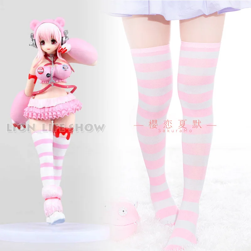 Women Sexy Super Sonico White Pink Bear Gloomy Racing GK Ver Stockings Cosplay Accessor
Women Sexy Super Sonico White Pink Bear Gloomy Racing GK Ver Stockings Cosplay Accessor