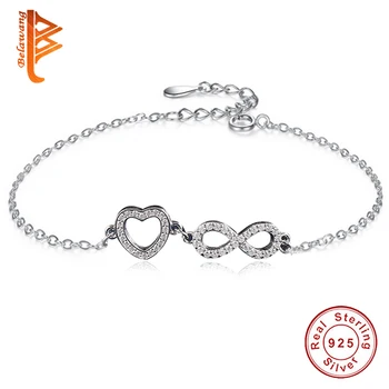 Factory Price New Charming Infinity Heart Crystal Bracelets For Women Girls 925 Sterling Silver Jewelry Romantic Gifts Couple
Factory Price New Charming Infinity Heart Crystal Bracelets For Women Girls 925 Sterling Silver Jewelry Romantic Gifts Couple