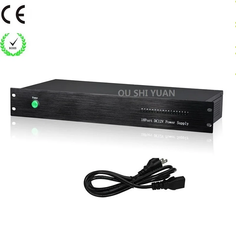 CCTV Power Supply 18Channel 12V DC 20A 1.5U Rack Mount Power Supply CE ROHS For CCTV Camera / LED
CCTV Power Supply 18Channel 12V DC 20A 1.5U Rack Mount Power Supply CE ROHS For CCTV Camera / LED