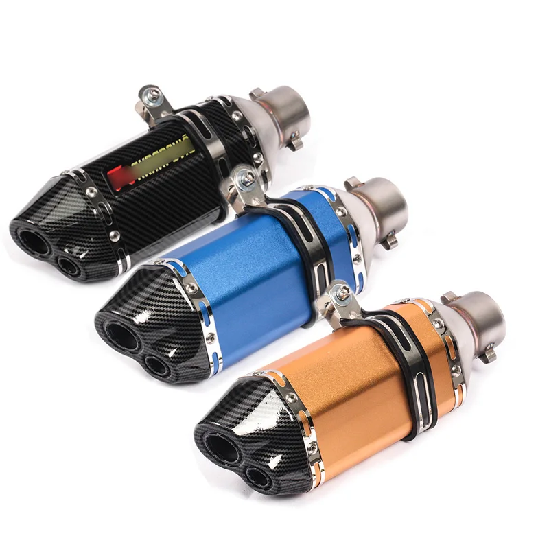 Universal 310mm Racing Motorcycle Exhaust Dual Outlet Pipe Muffler Tip Tail Pipe Slip On 38-51mm ATV Dirt Bike Scooter
Universal 310mm Racing Motorcycle Exhaust Dual Outlet Pipe Muffler Tip Tail Pipe Slip On 38-51mm ATV Dirt Bike Scooter