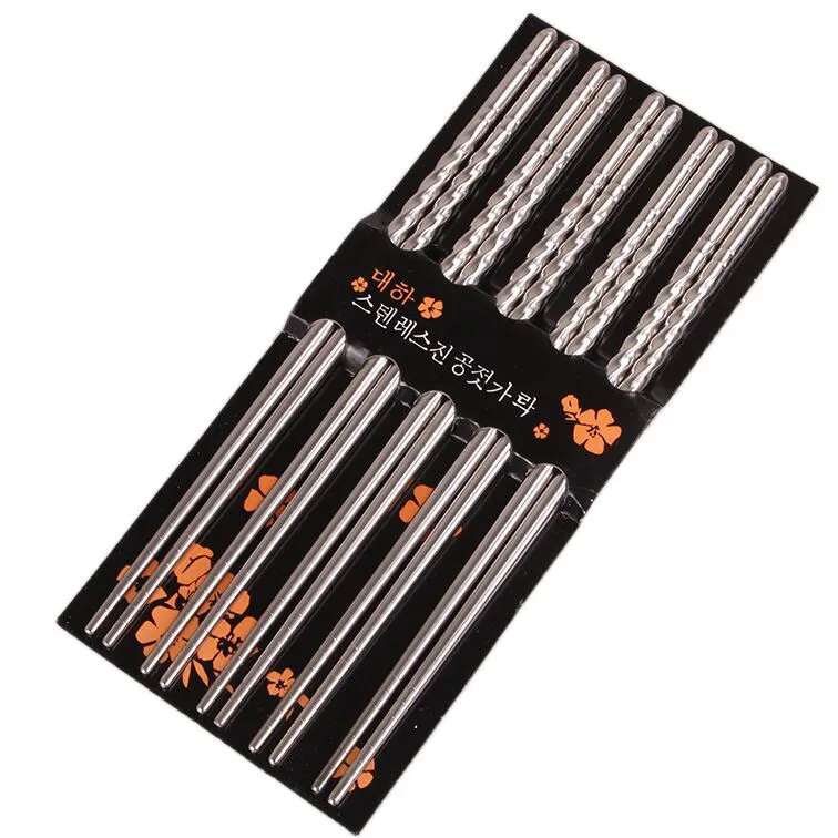 Chopsticks 5 Pair Metal Reusable Korean Chinese Stainless Steel Chop Sticks Reusable Metal Food Sticks Sushi Hashi Baguette
Chopsticks 5 Pair Metal Reusable Korean Chinese Stainless Steel Chop Sticks Reusable Metal Food Sticks Sushi Hashi Baguette