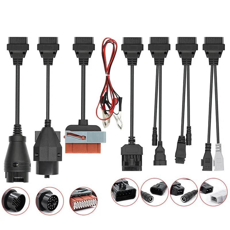 For Ds150e 2019 TCS CDP car Diagnostic Interface tool Full Set of 8 Car Cables OBD2 OBD Cables scanner cable for delphis ds150e
For Ds150e 2019 TCS CDP car Diagnostic Interface tool Full Set of 8 Car Cables OBD2 OBD Cables scanner cable for delphis ds150e