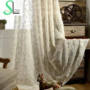 Slow Soul Gourd Flower Embroidered French Window Curtain Curtains For Living Room Tulle Kitchen Bedroom Sheer Luxury Cortinas
Slow Soul Gourd Flower Embroidered French Window Curtain Curtains For Living Room Tulle Kitchen Bedroom Sheer Luxury Cortinas