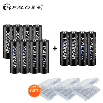 PALO 8pcs aa rechargeable battery aa ni-mh 1.2v battery with 4pcs aaa 1.2v rechargeable batteries for mirophone clock camera
PALO 8pcs aa rechargeable battery aa ni-mh 1.2v battery with 4pcs aaa 1.2v rechargeable batteries for mirophone clock camera