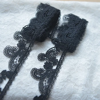 10Yards Black Lace Fabric Floral Single Scalloped Lace Applique Decorative Lace Trim DIY Wedding Dress Clothes Sew Accessories
10Yards Black Lace Fabric Floral Single Scalloped Lace Applique Decorative Lace Trim DIY Wedding Dress Clothes Sew Accessories