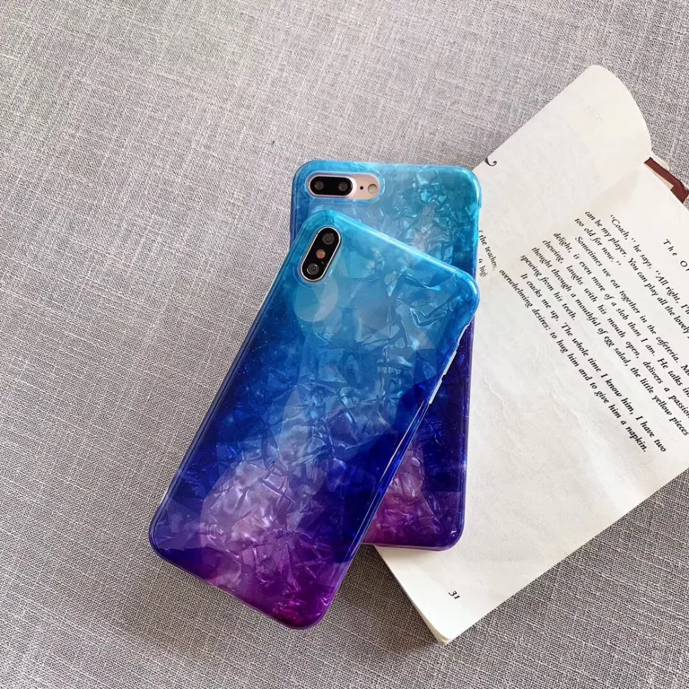 KAIEN Seashell Gradient color Blue light Fashion soft cover for Apple Mobile phone case for iPhone 6 6s 7 8 plus 10 X XR XS MAX
KAIEN Seashell Gradient color Blue light Fashion soft cover for Apple Mobile phone case for iPhone 6 6s 7 8 plus 10 X XR XS MAX