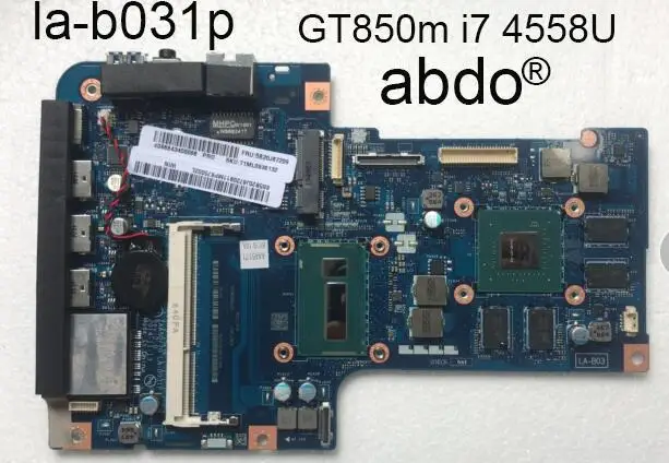 Abdo ZAA50/70 LA-B031P motherboard Lenovo A540 A740 All-in-one machine AIO 27-inch Laptop motherboard i7-4558u CPU GeForce 850A
Abdo ZAA50/70 LA-B031P motherboard Lenovo A540 A740 All-in-one machine AIO 27-inch Laptop motherboard i7-4558u CPU GeForce 850A