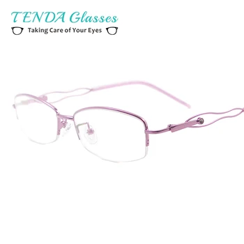 Medium Metal Women Spectacles Half Rim Colourful Glasses Frame For Prescription Lenses
Medium Metal Women Spectacles Half Rim Colourful Glasses Frame For Prescription Lenses
