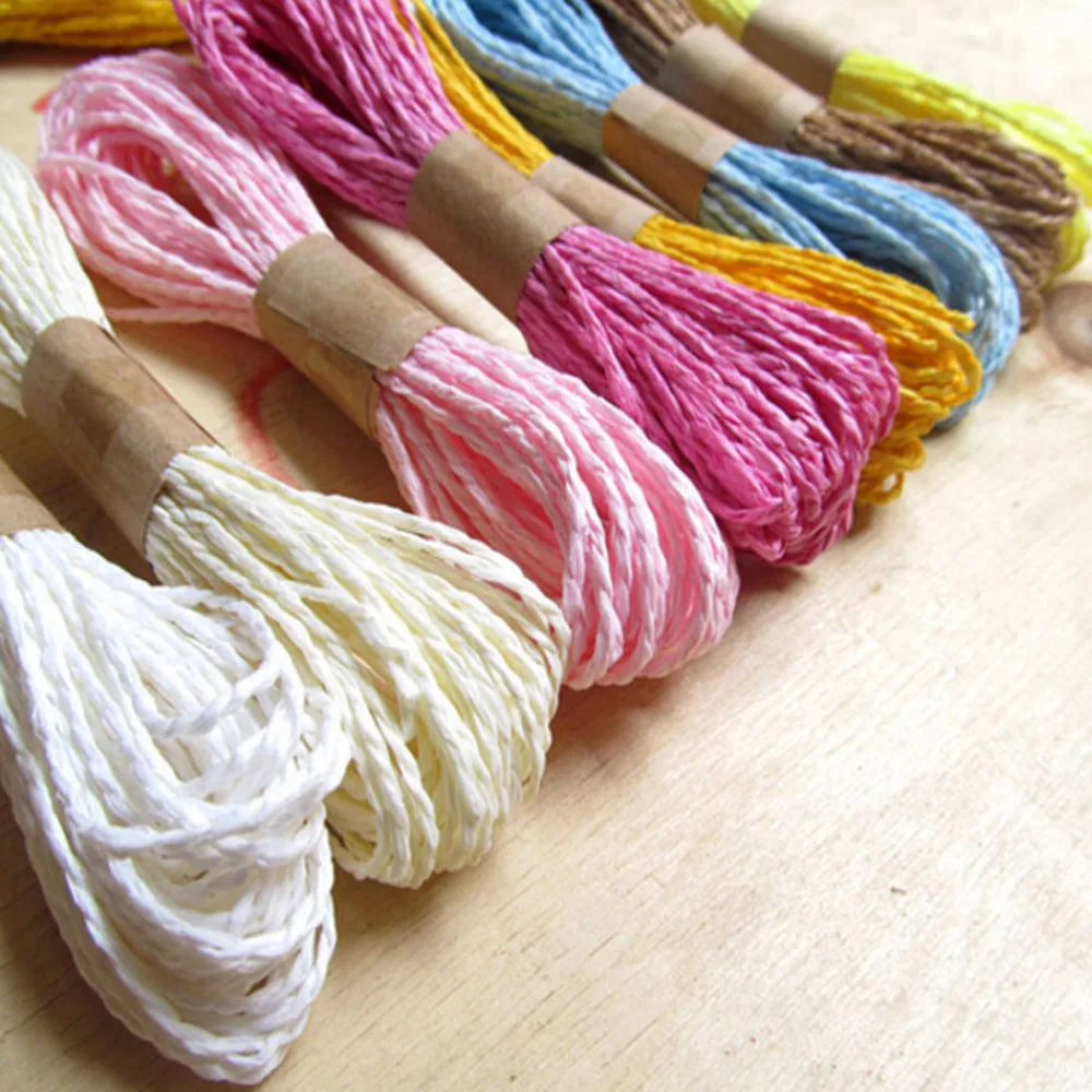 2mm 10M DIY Multicolor Wrapping Twine Rope Twisted Paper Raffia Craft Favor Gift Thread Scrapbooks Invitation Flower Decoration
2mm 10M DIY Multicolor Wrapping Twine Rope Twisted Paper Raffia Craft Favor Gift Thread Scrapbooks Invitation Flower Decoration