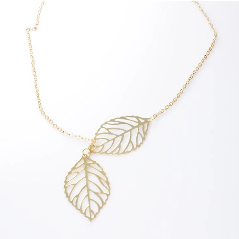 Gold Leaves Pendant Necklace for Women Simple Female Long Chain Silver Collier Colgantes Mujer Moda Sieraden 2019 Wholesale Gift
Gold Leaves Pendant Necklace for Women Simple Female Long Chain Silver Collier Colgantes Mujer Moda Sieraden 2019 Wholesale Gift