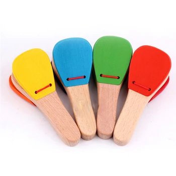 Baby kids Wooden toy Musical Instrument Castanet Clapper Handle Musical Instrument Toy For Children Preschool Early Educational
Baby kids Wooden toy Musical Instrument Castanet Clapper Handle Musical Instrument Toy For Children Preschool Early Educational