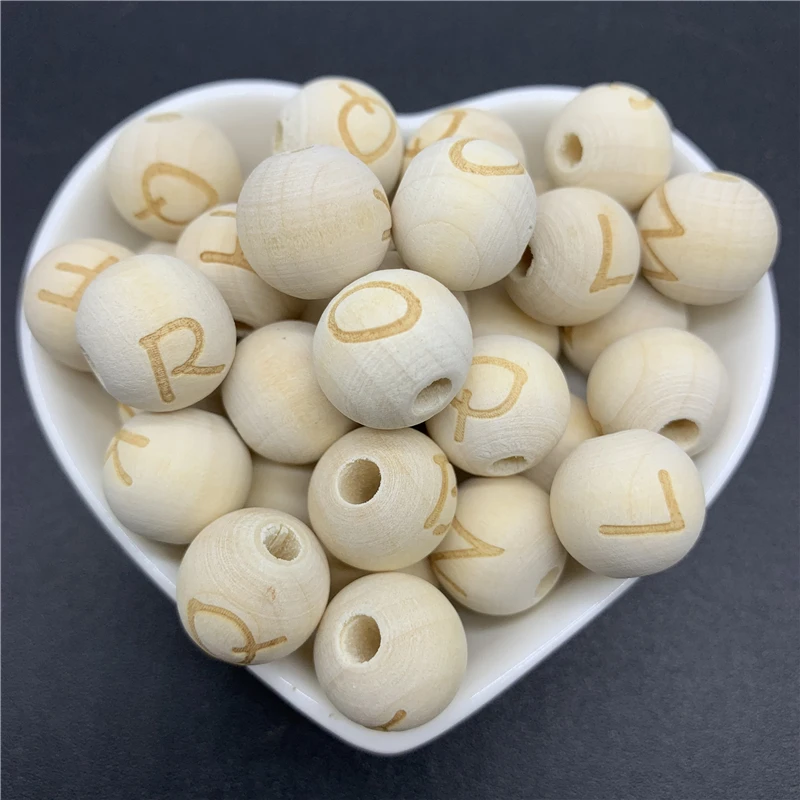 20pcs/Lot 14mm Wood Letter Beads Round Loose Spacer Beads For Jewelry Making DIY Bracelet Necklace Accessories
20pcs/Lot 14mm Wood Letter Beads Round Loose Spacer Beads For Jewelry Making DIY Bracelet Necklace Accessories