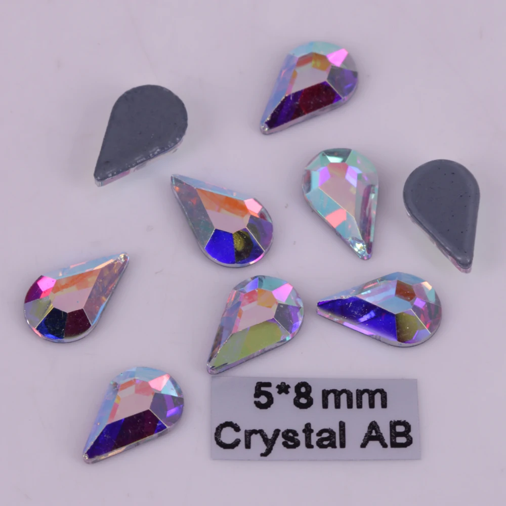 Free Shipping! High Quality 5x8mm Crystal AB Drop Flat Back Hotfix Rhinestones / Iron On Flat Back Crystals
Free Shipping! High Quality 5x8mm Crystal AB Drop Flat Back Hotfix Rhinestones / Iron On Flat Back Crystals