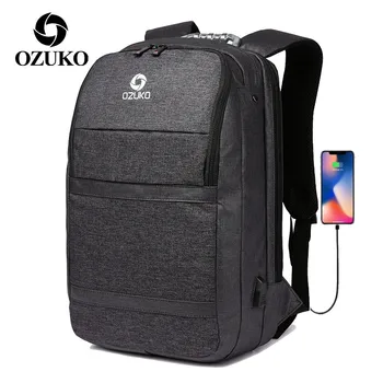 OZUKO Men Backpack Hard Handle USB Charging Male 15.6 Inch Laptop Backpacks Large Capacity Business Travel Bag School Bags
OZUKO Men Backpack Hard Handle USB Charging Male 15.6 Inch Laptop Backpacks Large Capacity Business Travel Bag School Bags