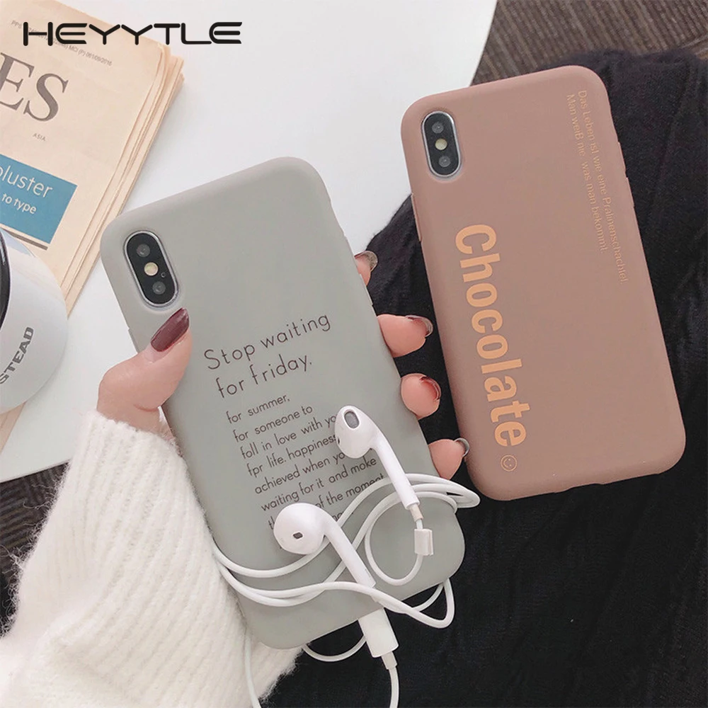 Heyytle Letter Soft TPU Case For iPhone 7 8 Plus XS Max XR X 6 6s Cartoon Cases Shock Silicone Back Cover 7Plus Slim Couple Case
Heyytle Letter Soft TPU Case For iPhone 7 8 Plus XS Max XR X 6 6s Cartoon Cases Shock Silicone Back Cover 7Plus Slim Couple Case