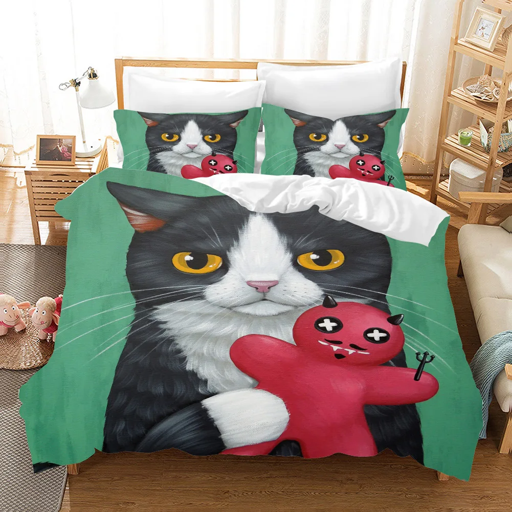 Cartoon animal 3d bedding set Duvet Covers Pillowcases Cat dog Children room decor comforter bedding sets bedclothes bed linen 
Cartoon animal 3d bedding set Duvet Covers Pillowcases Cat dog Children room decor comforter bedding sets bedclothes bed linen
