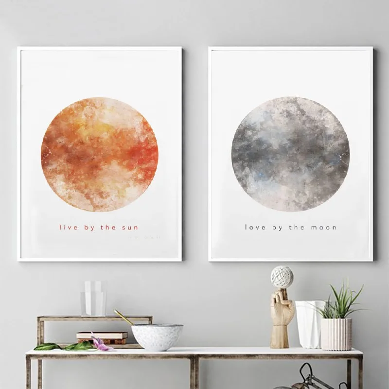 Abstract Painting Love By The Moon And Sun Posters And Prints For Nursery Room Decorations No Framed Scandinavian Canvas Print
Abstract Painting Love By The Moon And Sun Posters And Prints For Nursery Room Decorations No Framed Scandinavian Canvas Print