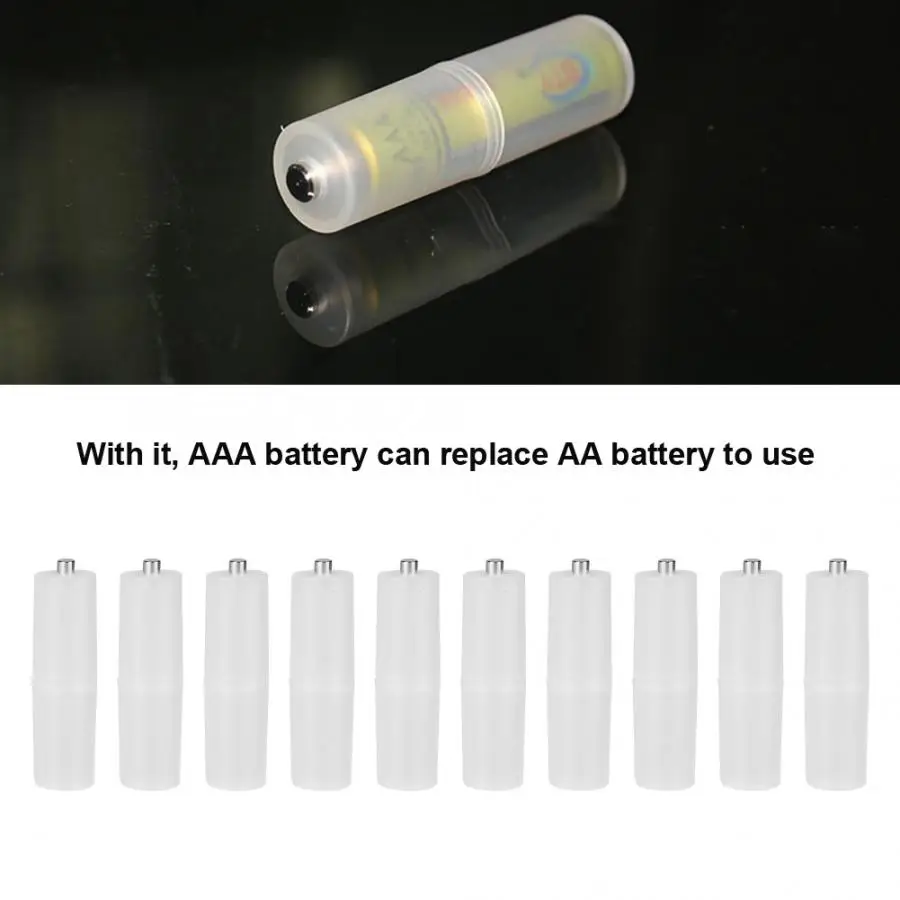 10PCS AAA to AA Size Cell Battery Converter Adapter Batteries Holder Case Box Switcher NEW
10PCS AAA to AA Size Cell Battery Converter Adapter Batteries Holder Case Box Switcher NEW