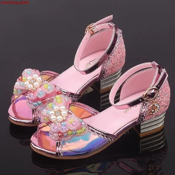 New Bowknot Children Sandals Summer High Heels Princess Girl Shoes Peep Toe Glitter Wedding Party Shoes Kids Girls Sandalias
New Bowknot Children Sandals Summer High Heels Princess Girl Shoes Peep Toe Glitter Wedding Party Shoes Kids Girls Sandalias