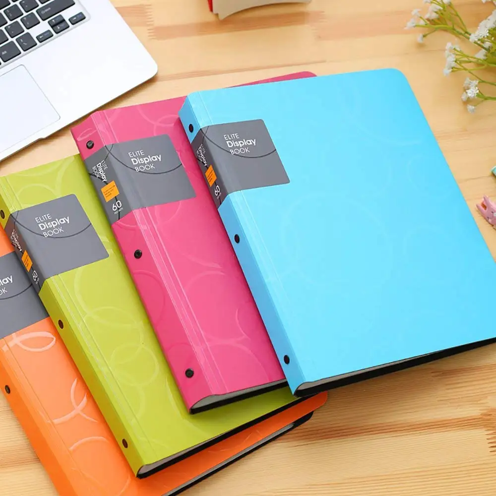 Colorful 60 Pockets Presentation Book with Sheet Protectors A4 Size Business Presentation Folders
Colorful 60 Pockets Presentation Book with Sheet Protectors A4 Size Business Presentation Folders