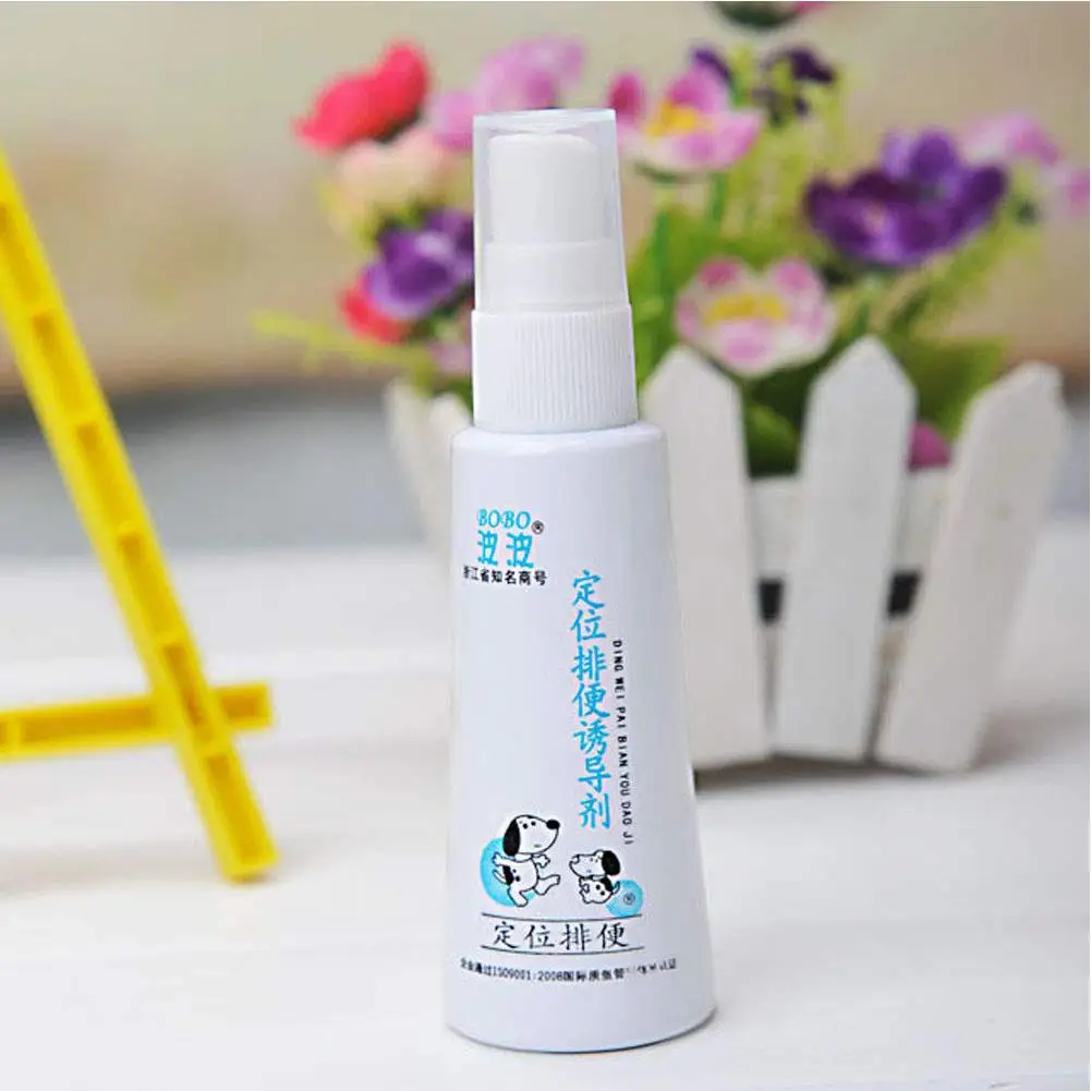 

Top selling 60ML Effective Pet Toilet Training Spray Dog Props Inducer Training Products Puppy Positioning Defecation