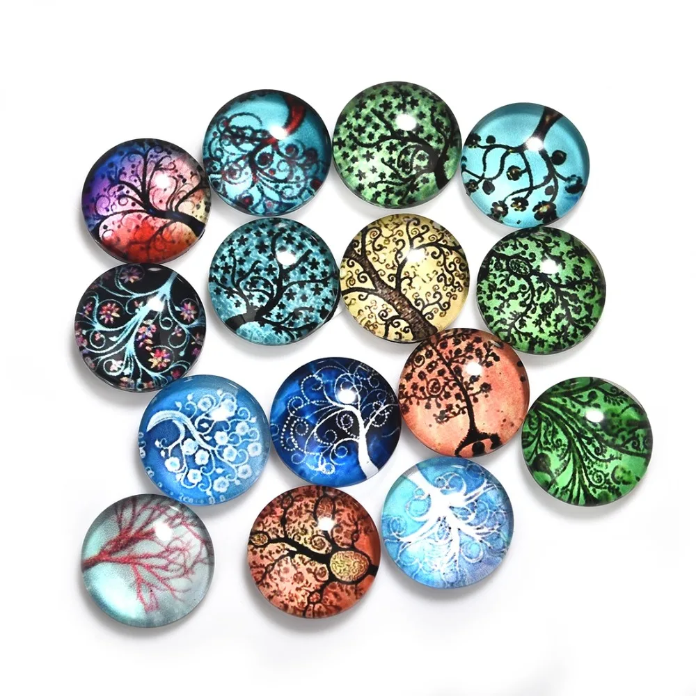 15Pcs Tree of Life Pattern Glass 12mm Cabochons Dome Round Flat Back for Jewelry Making Handmade DIY Findings
15Pcs Tree of Life Pattern Glass 12mm Cabochons Dome Round Flat Back for Jewelry Making Handmade DIY Findings