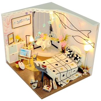 New Doll House Wooden Toys Furniture Diy House Miniature Assemble Miniaturas Dollhouse Puzzle Educational Toys For Children Gift
New Doll House Wooden Toys Furniture Diy House Miniature Assemble Miniaturas Dollhouse Puzzle Educational Toys For Children Gift
