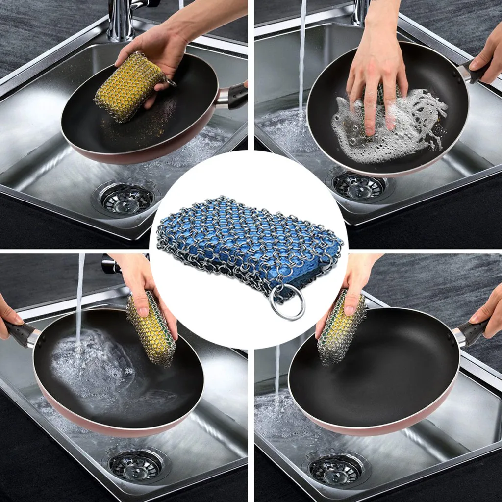 Brush Pot Net Square Bag Metal Stainless Steel Mesh Kitchen Decontamination Brush Pan Multifunctional Scrubber Ring Net
Brush Pot Net Square Bag Metal Stainless Steel Mesh Kitchen Decontamination Brush Pan Multifunctional Scrubber Ring Net