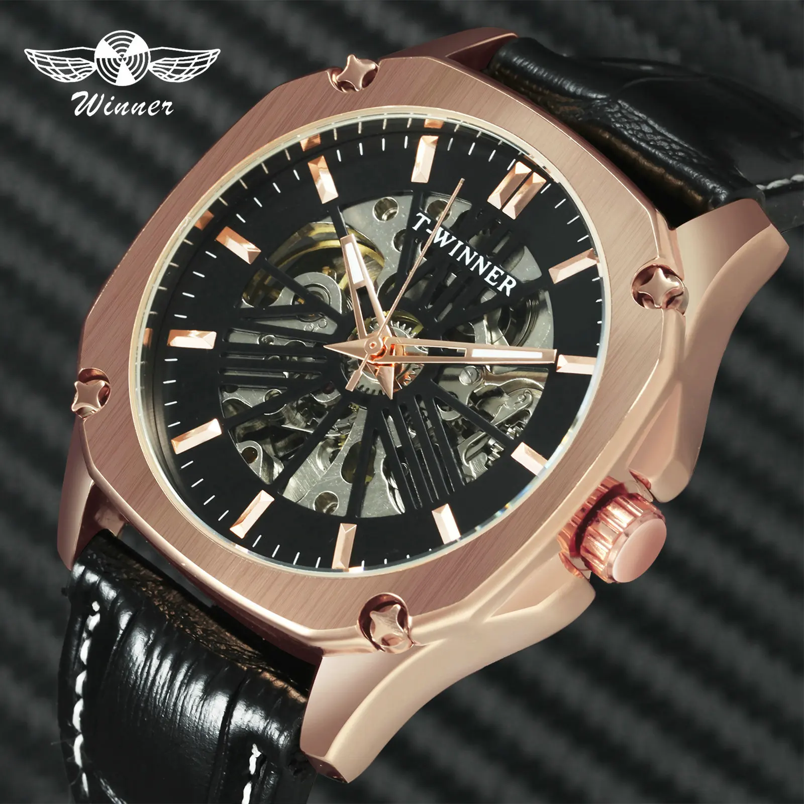 WINNER Official Fashion Sports Watches Skeleton Luxury Automatic Hip Hop Watch Mechanical Leather Strap Casual Dress Wristwatch
WINNER Official Fashion Sports Watches Skeleton Luxury Automatic Hip Hop Watch Mechanical Leather Strap Casual Dress Wristwatch