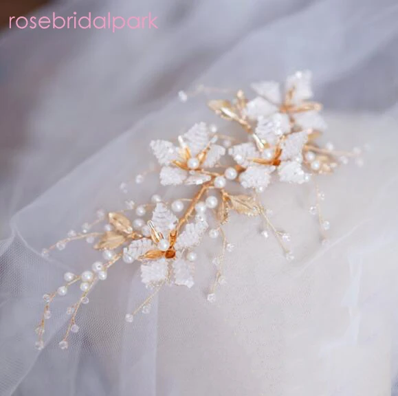 Rosebridalpark Elegant Hairwear Gold Pearl Headband Crystal Hair Jewelry Wedding Accessories Bridal Head Chain Headdress b143
Rosebridalpark Elegant Hairwear Gold Pearl Headband Crystal Hair Jewelry Wedding Accessories Bridal Head Chain Headdress b143